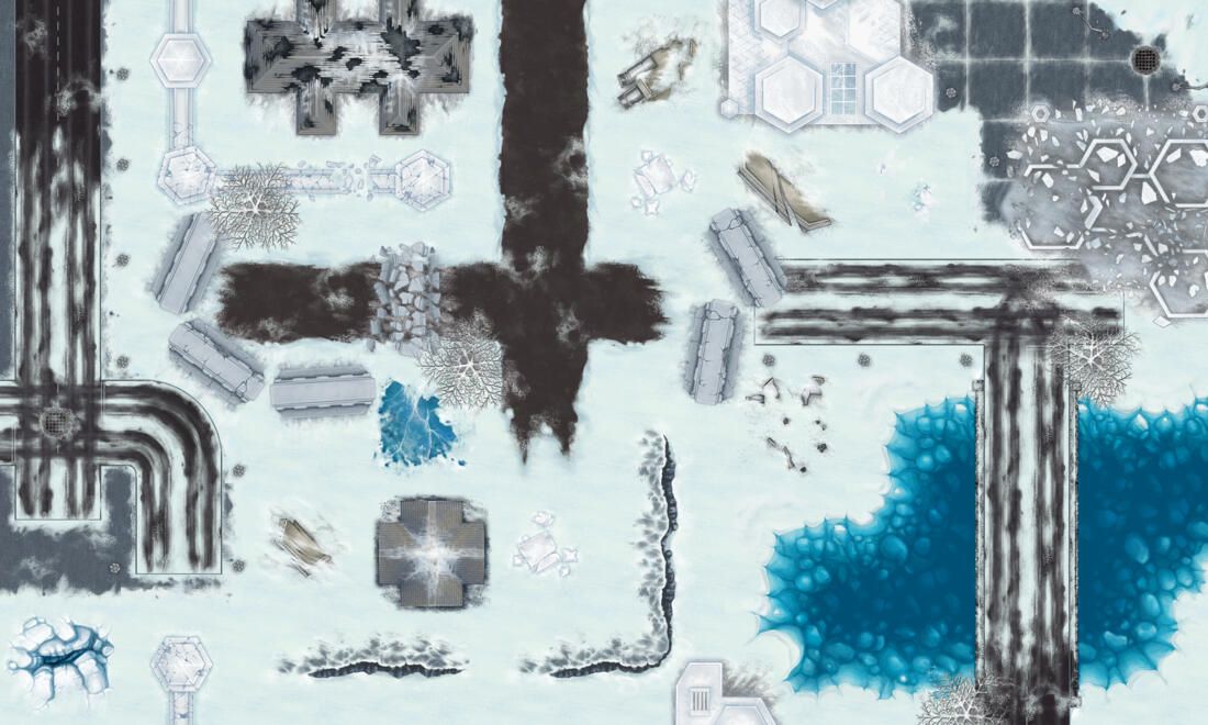 Ice Planet Tilekit // Photoshop (handpainted)