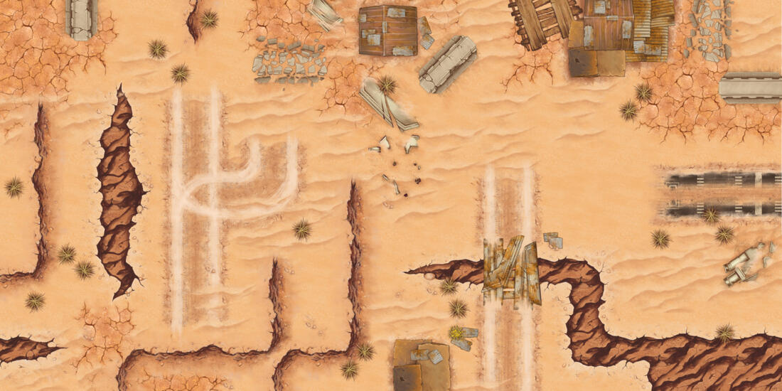 Desert planet tilekit // Photoshop (handpainted)
