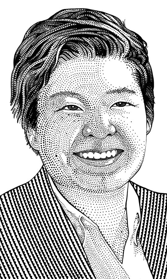 Hedcut portrait // Jen Wong (Time Inc)
